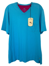 Tommy Bahama Men's Bali Skyline T-Shirt V-Neck Short Sleeve Size S River Blue - $24.74