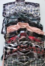 Men&#39;s Bulk Flannel Shirts for Crafting/Upcycling (15 pcs.) - £91.92 GBP