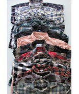 Men&#39;s Bulk Flannel Shirts for Crafting/Upcycling (15 pcs.) - £90.49 GBP