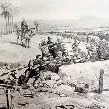 Spanish Defense Of San Juan Hill War 1899 Victorian Print DWV7B - $29.99