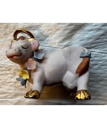 Napco Angel Cow Figurine Sleeping Cow With Flowers Japan Angelic Rare - $277.41 MXN