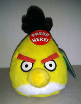 2010 Angry Birds Yellow Chuck 5&quot; Plush Commonwealth Toy With Tags (NO SOUND) - £21.99 GBP