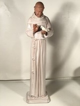 Vintage St Anthony 20 inch Statue Porcelain And Clay Display Made In USA - £117.58 GBP