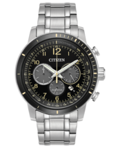 Citizen Men&#39;s &#39;Chronograph&#39; Quartz Stainless Steel Casual Watch Silver-T... - £166.22 GBP