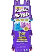 Kinetic Sand Shimmering Sand 3 Pack with Sandcastle Molds - £12.63 GBP