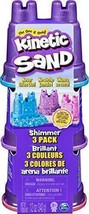 Kinetic Sand Shimmering Sand 3 Pack with Sandcastle Molds - £12.78 GBP