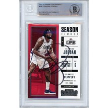 DeAndre Jordan Los Angeles Clippers Auto 2017 Contenders Signed On-Card Beckett - £76.71 GBP