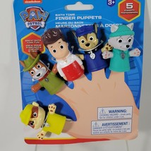 Paw Patrol Bath Time Finger Puppets Everest Chase Ryder Tracker Rubble - £12.05 GBP