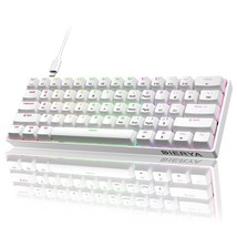 60% Mechanical Keyboard, Dk61Se Wired Gaming Keyboard With Brown Switches, Led B - £41.55 GBP