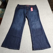 NWT Zana Di Premium Boot Cut Rhinestone Jewel Stretch Hi Rise Jeans Size 22 - $29.02