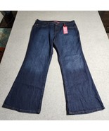 NWT Zana Di Premium Boot Cut Rhinestone Jewel Stretch Hi Rise Jeans Size 22 - $29.02