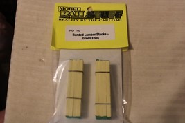 HO Scale Model Railstuff, Banded Lumber Stacks, Green Ends, Pack of 2, #... - £23.62 GBP