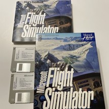 Microsoft Flight Simulator v 5.0 MS-DOS Floppy Disk Big Box - £7.04 GBP