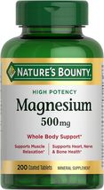Nature&#39;s Bounty Magnesium, Bone and Muscle Health, Whole Body Support - $20.25