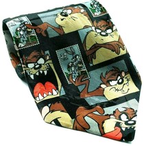 Looney Tunes Stamp Collection Bugs Bunny Taz Postage Stamp Novelty Tie - £14.28 GBP