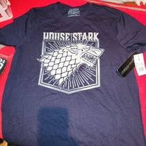 Game of Thrones &quot;House Stark&quot; Size Small T-Shirt, Navy Blue NEW  tags - £10.12 GBP