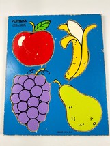 Vintage 1982 Playskool Favorite Fruits 4 Piece Children's Wooden  Puzzle #180-06 - $12.66