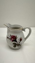 Beautiful Vintage Japan Rose Personal Creamer With Gold Trim - £13.97 GBP