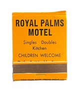 Royal Palms Motel Route 66 Matchbook Vintage 70s Matches Glendale CA Ins... - £13.22 GBP