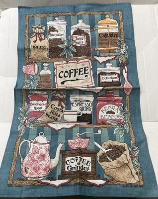 NWOT Ulster Weavers vintage Coffee teapot Kitchen Tea Towel Linen Madein Ireland Item image 2