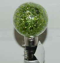 Ganz EX20299 Green Sequined Ornament Light UP Bottle Stopper - £16.02 GBP
