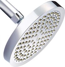 Luxury Spa Series: Chrome Rain Shower Head, 6-Inch Round Rain, Chrome Po... - £30.83 GBP