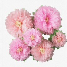 Peony Bliss: 6pcs Assorted Artificial Tissue Paper Flowers - Perfect Nur... - $365.87 MXN