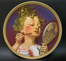 Norman Rockwell Rediscovered Women Porcelain Plate Making Believe In The MIrror - £7.74 GBP