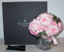 Lovely Waterford Crystal 2007 1ST Edition Mother&#39;s Day Vase With Flowers In Box - £100.38 GBP