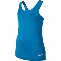 Nike Pro HyperCool Big Girls Training Tank 848190-435 Light Photo Blue/W... - £47.45 GBP