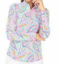 Nwt Ladies Ibkul Demi Candy Pink Long Sleeve Mock Golf Shirt S M L Xl &amp; Xxl - £62.77 GBP