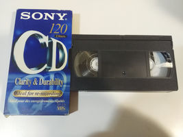 VHS Film de Vidéo Originale Gravée sony 120 Min - para Regrabar au-Dessus - $8.70
