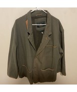 VTG ORVIS Size XL Mens Cotton Twill/Leather Zambezi Safari Jacket Khaki ... - $201.75 CAD