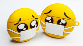Fun Novelty 3D Surgical Masked Emoji AirPods (2/3rd Gen) Silicon Protective Case - £14.46 GBP+