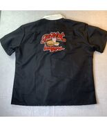 In-N-Out Burgers Bowling Shirt XL Black White Retro Workwear Style - $731.28 MXN