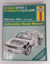 Haynes  Auto Repair Manual 30060 Dodge Spirit  Plymouth Acclaim 1989 Thru 1995 - £9.34 GBP