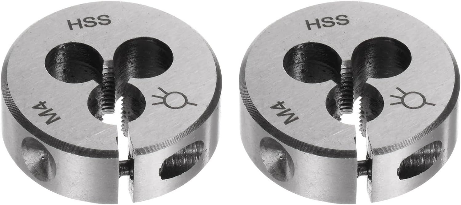 Uxcell 2Pcs Round Threading Dies, Metric M4 X 0.7 Thread (Right Hand), - $31.92
