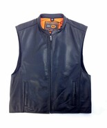 First Racing Naked Leather Motorcycle Zip Front Vest, FIM656CSL Black  - $1,880.79 MXN+