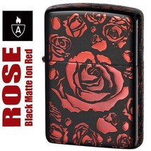 Rose 5 Sides Black Ion Red Armor Case ZIPPO MIB - £99.12 GBP