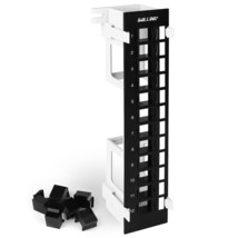 12 Port Blank Keystone Patch Panel With (6-Pack) Blank Keystone Jack Ins... - $34.19