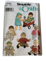 Simplicity 12 to 22 inch Doll Dress Clothes pattern 7992 - uncut - £7.00 GBP