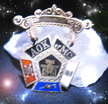 HAUNTED PIN ANCIENT ORDER OF KNIGHTS OF THE MYSTIC CHAIN RARE OOAK MAGICK - $95.33