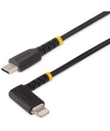 StarTech.com 3 Foot (1m) Durable Black USB-C to Lightning Cable - Heavy ... - $25.59+