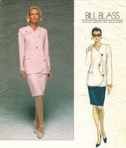 Misses Career Vogue Bill Blass American Designer Jacket Skirt Sew Patter... - $9.99