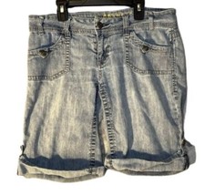 Hydraulic Blue Jean Shorts Womens Size 9/10 Denim Casual School Rolled Legs - $9.50