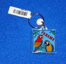 ***BRAND NEW*** COLORFUL PANAMA PARROTS KEYCHAIN TROPICAL BIRDS ***WITH ... - $6.95