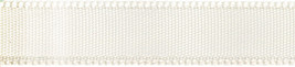Offray Single Face Satin Ribbon 3/8&quot;X18&#39;-Antique White - £8.75 GBP
