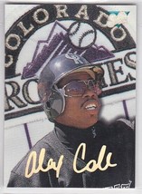 M) 1993 Leaf Studio MLB Baseball Trading Card - Alex Cole #106 - $1.97