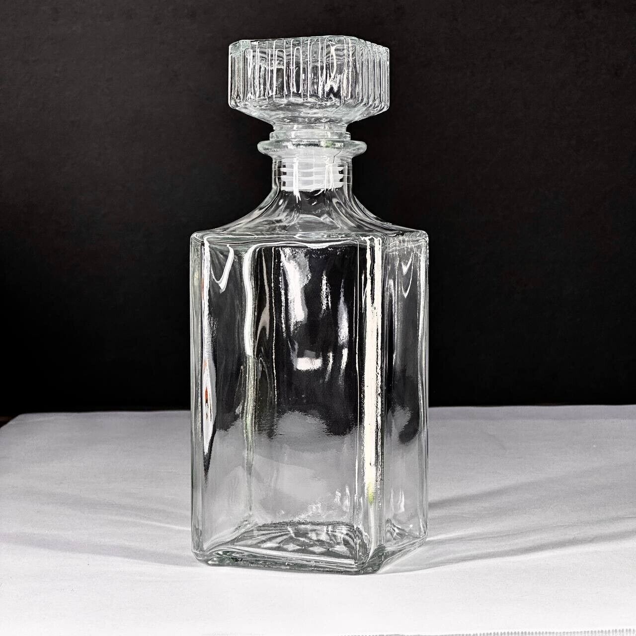 Square 26oz Whiskey Decanters with Glass Stopper  2 Pack - $39.26