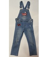Levi’s x Hello Kitty Girls Distressed Blue Jean Overalls VGC Size 4 Regu... - €21,65 EUR